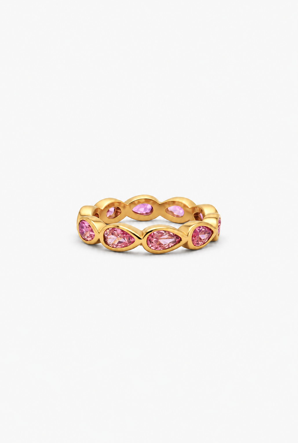 Teardrop Eternity Ring | 18K Gold