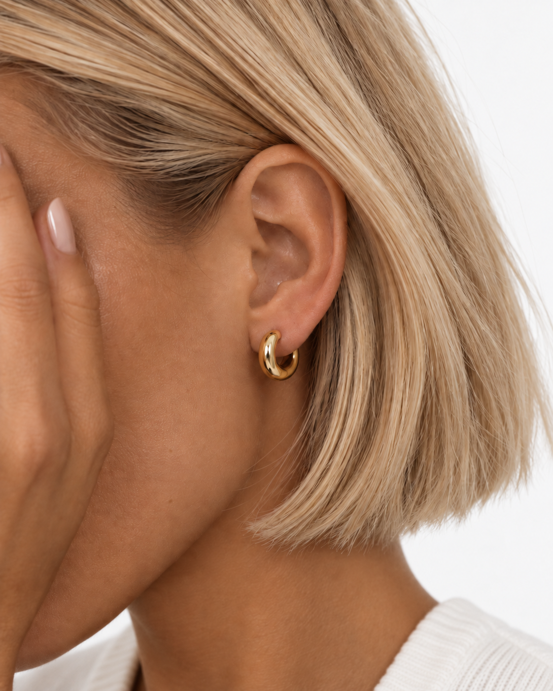 Small Huggie Hoops | 18K Gold