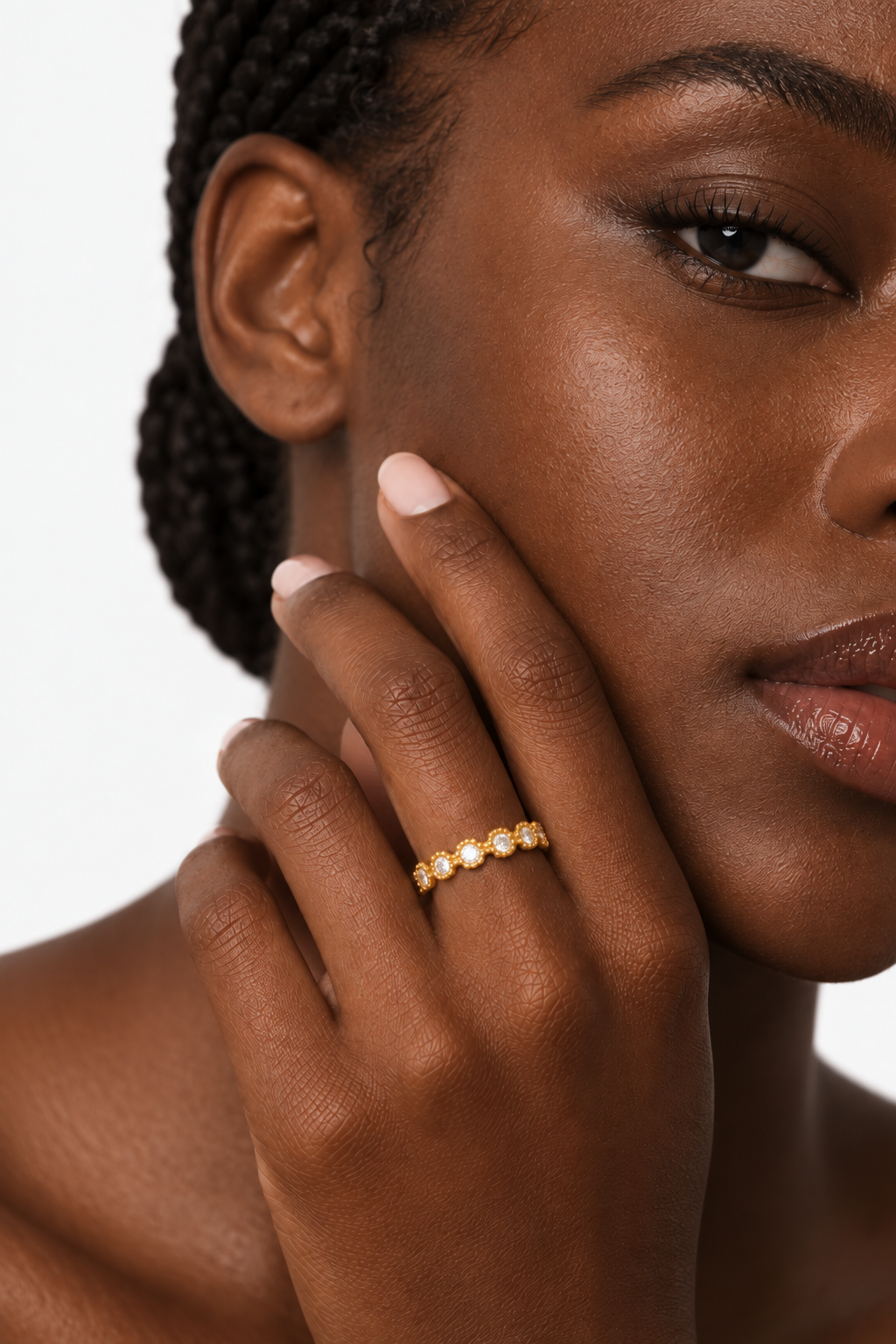 Zirconia Stacking Ring | 14K Gold