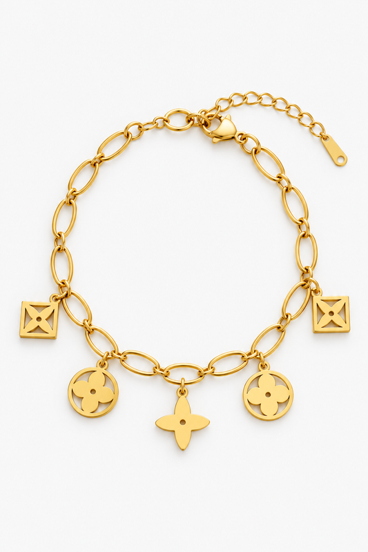 Signature Charm Bracelet | 18K Gold