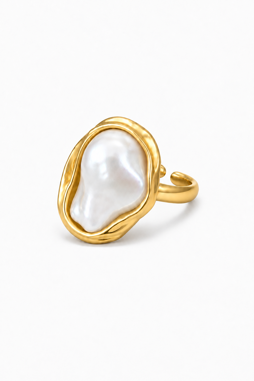 Baroque Pearl Ring | 18K Gold