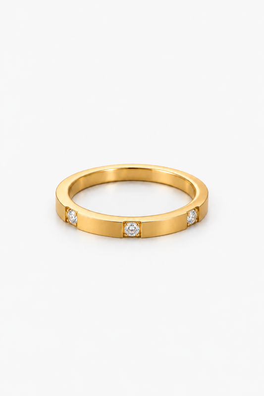 Channel Band Ring | 14K Gold