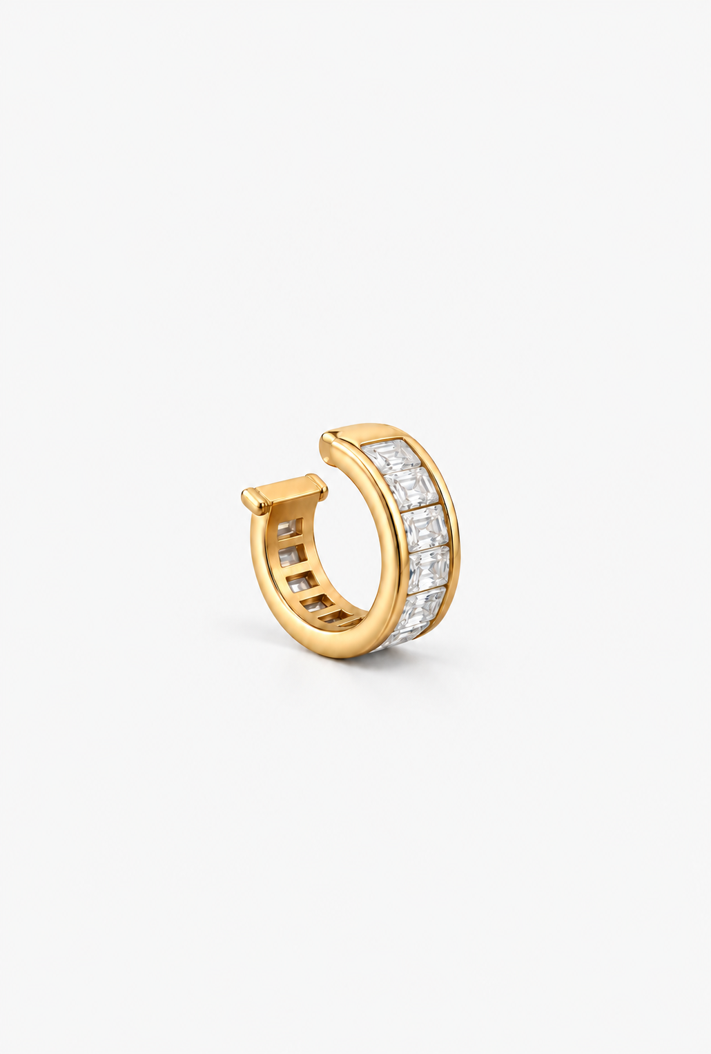 Crystal Ear Cuff | 18K Gold