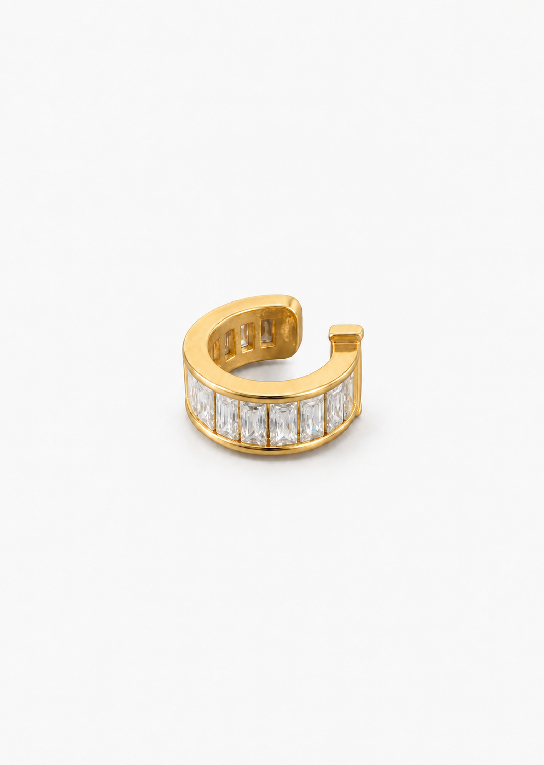 Crystal Ear Cuff | 18K Gold