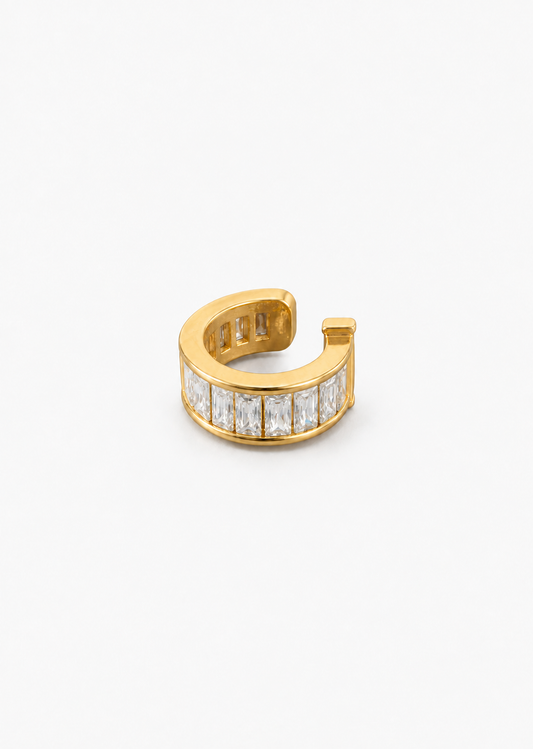 Crystal Ear Cuff | 18K Gold