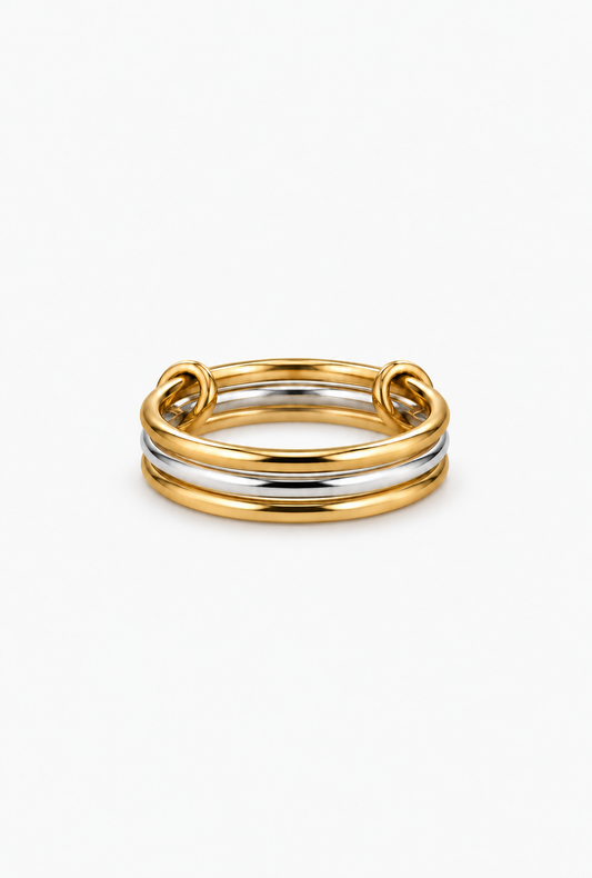 Interlinked Stacking Ring | 18K Gold