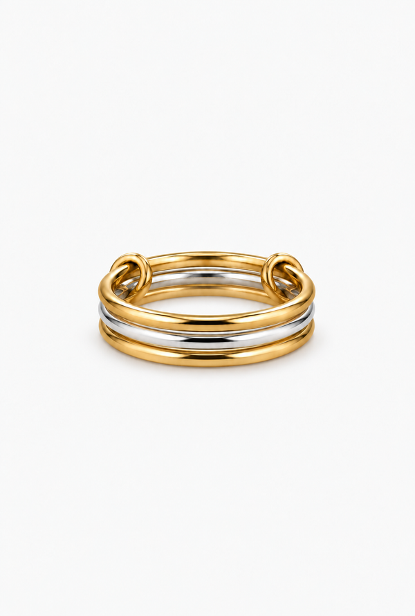 Interlinked Stacking Ring | 18K Gold