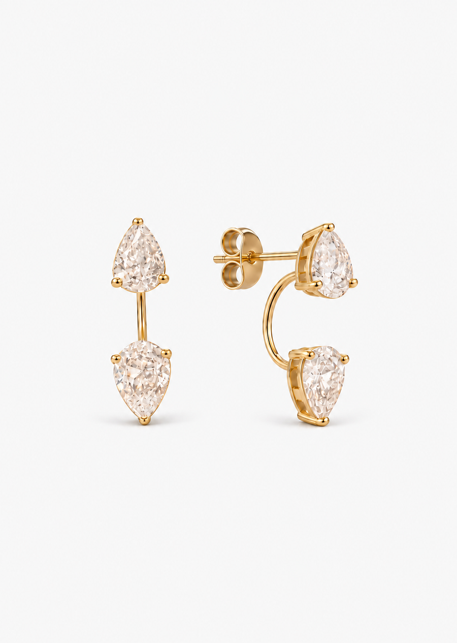 Zirconia Stud Jackets | 18K Gold