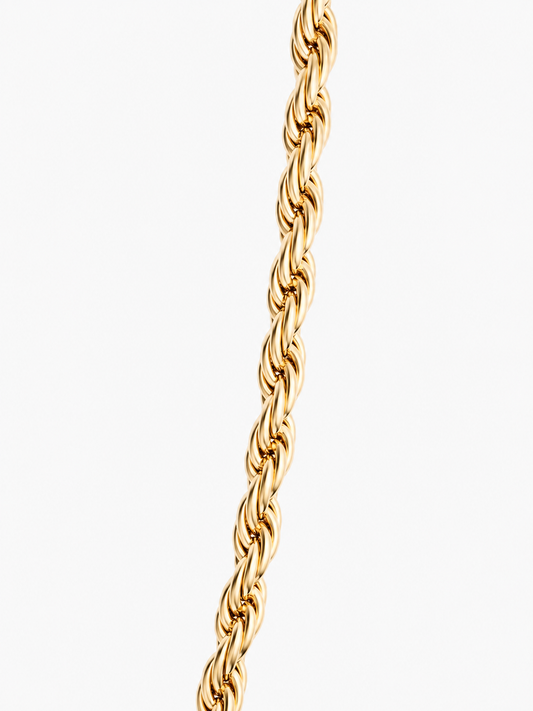 Rope Chain Necklace | 18K Gold