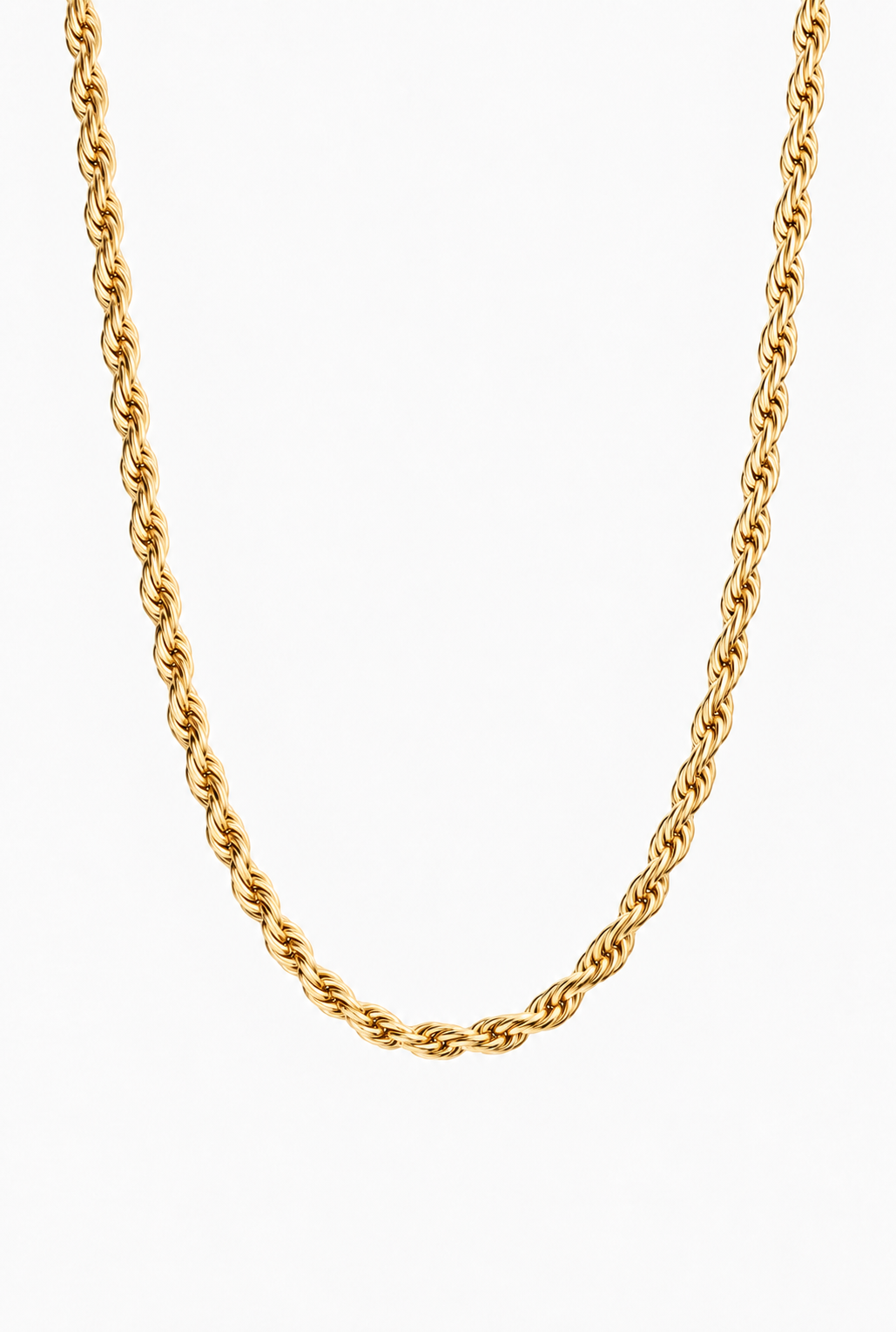 Rope Chain Necklace | 18K Gold