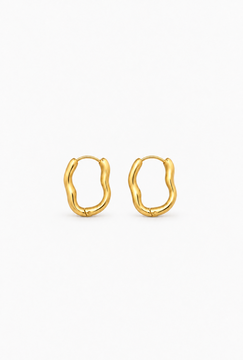 Small Sculpted Hoops | 18K Gold