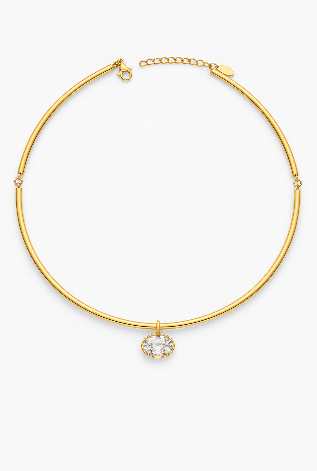 Solitaire Necklace | 18K Gold