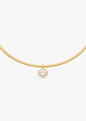 Solitaire Necklace | 18K Gold