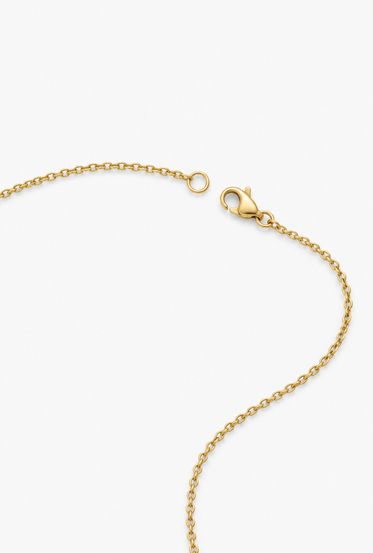 Teardrop Lariat Necklace | 18K Gold