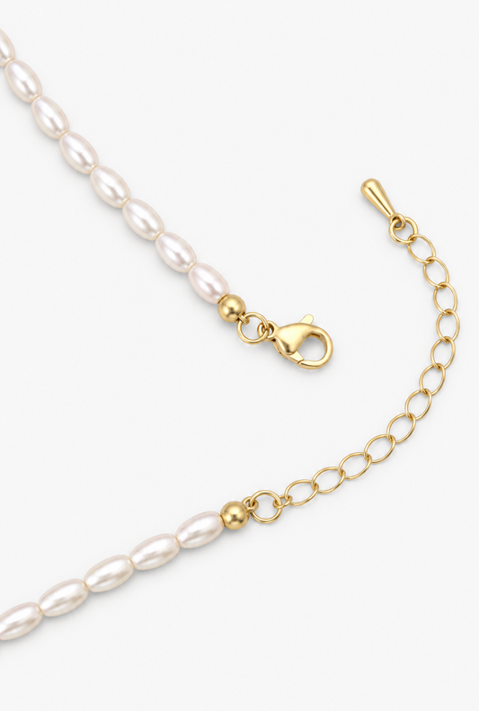 Freshwater Pearl Necklace | 18K Gold