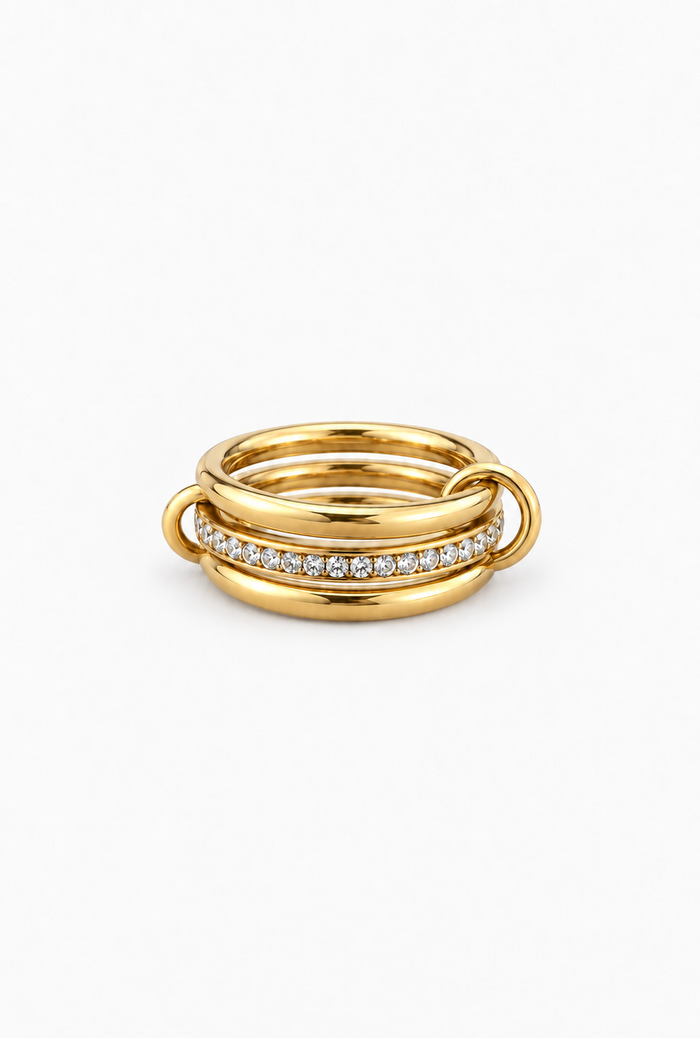 Trio Band Ring | 18K Gold