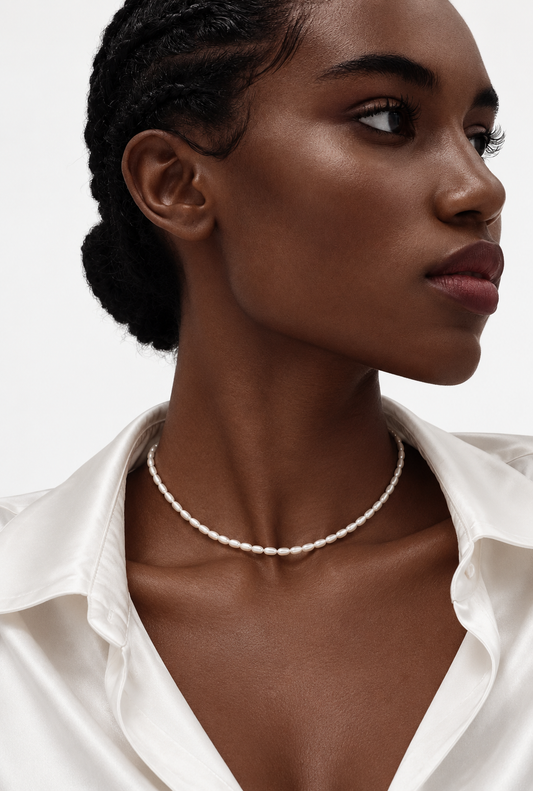 Freshwater Pearl Necklace | 18K Gold