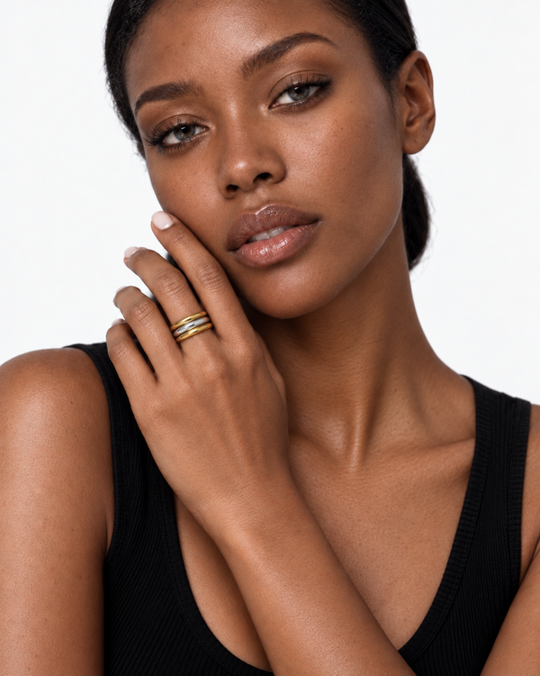 Interlinked Stacking Ring | 18K Gold
