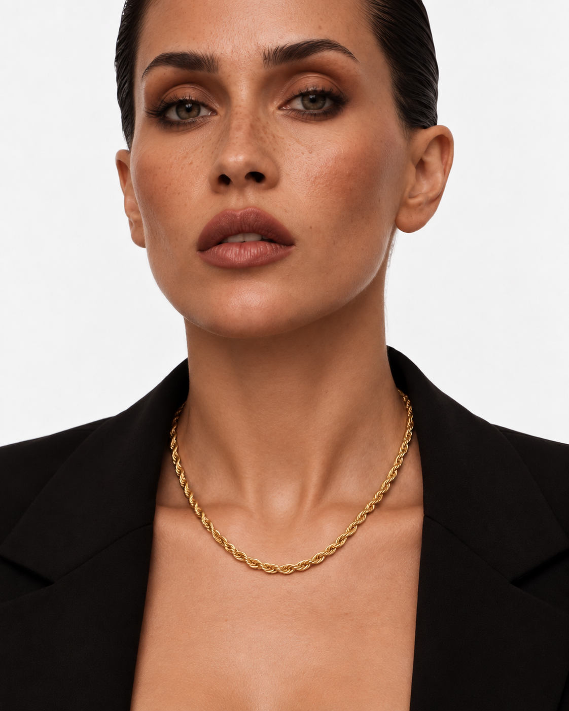 Rope Chain Necklace | 18K Gold