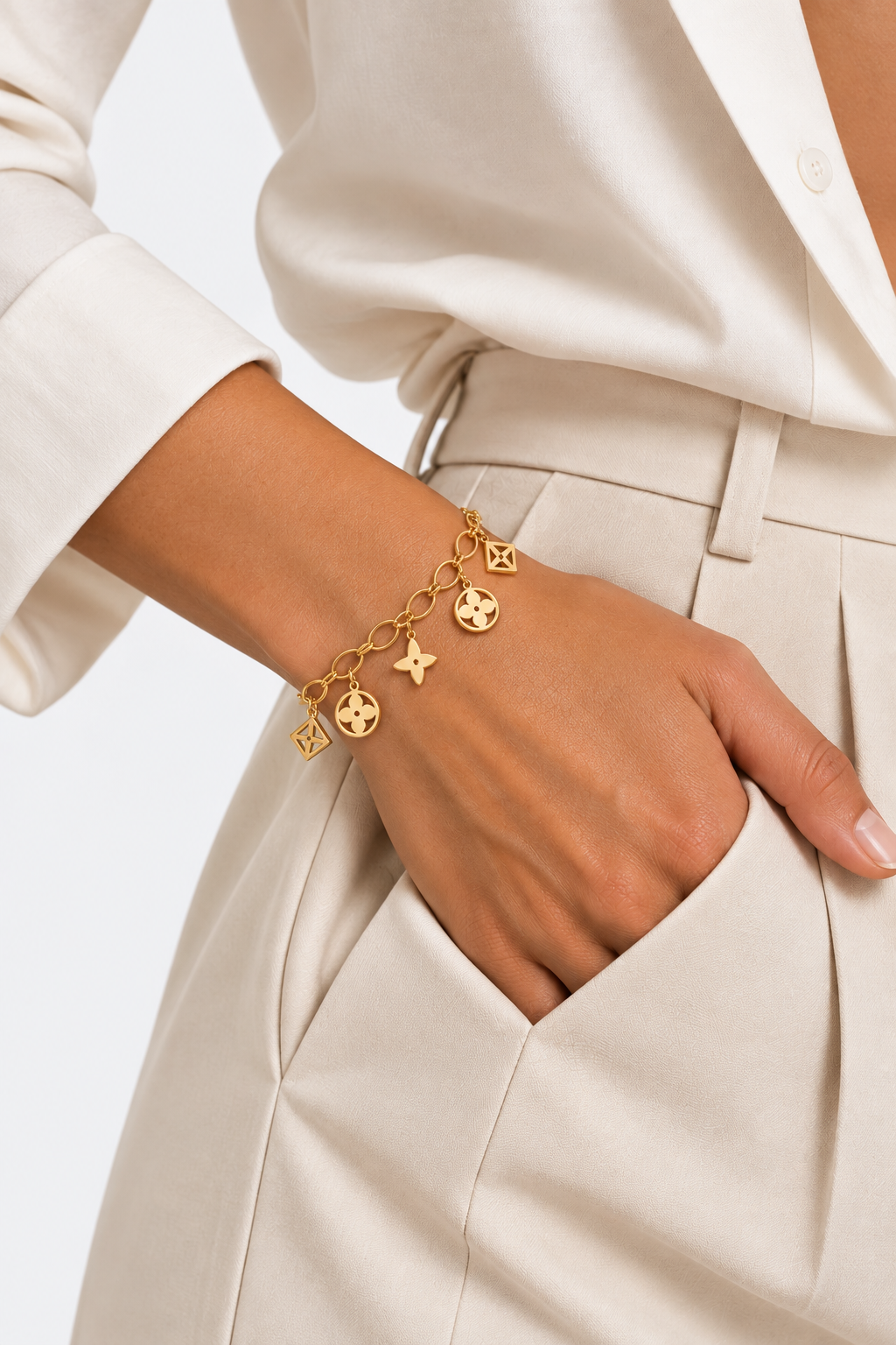 Signature Charm Bracelet | 18K Gold