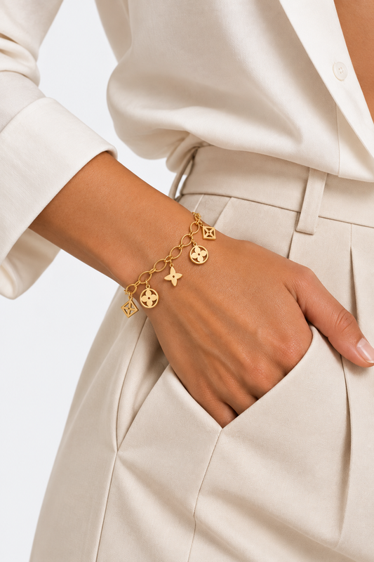 Signature Charm Bracelet | 18K Gold