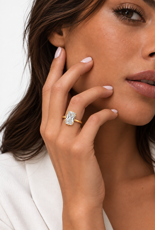 Signature Solitaire Ring | 18K Gold