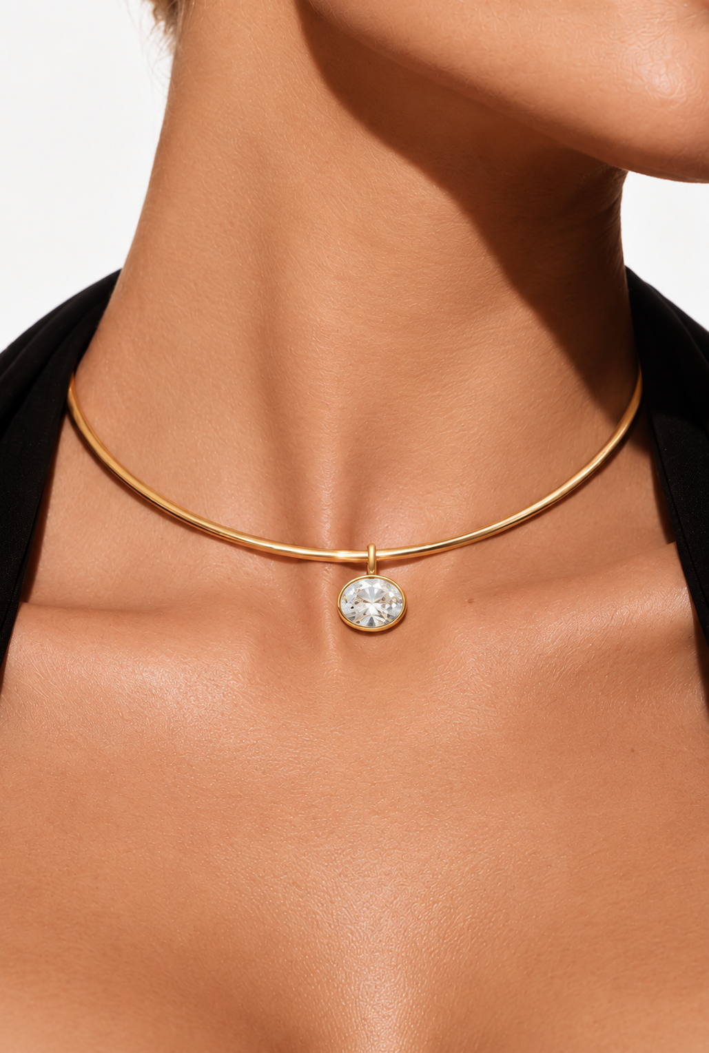Solitaire Necklace | 18K Gold