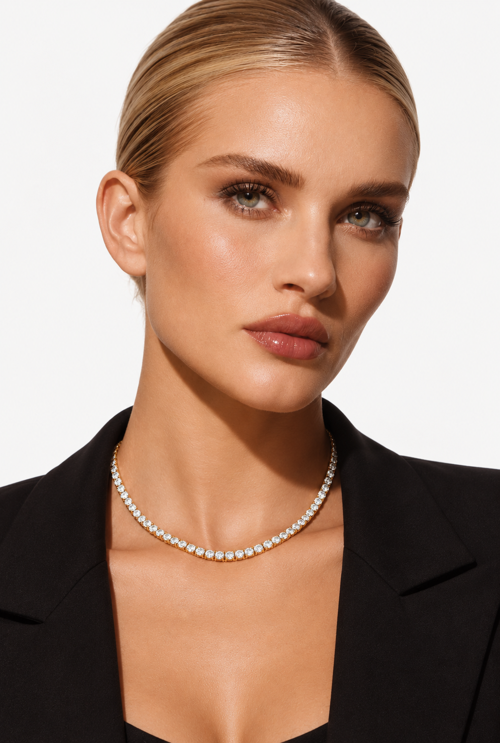 Tennis Necklace | 18K Gold