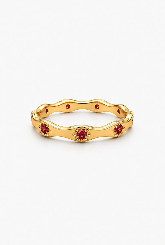 Molten Stacking Ring | 18K Gold